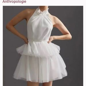 Anthropologie white dress